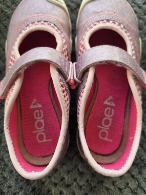 PLAE Kids Mary Jane Sneakers in Pink and Light Purple